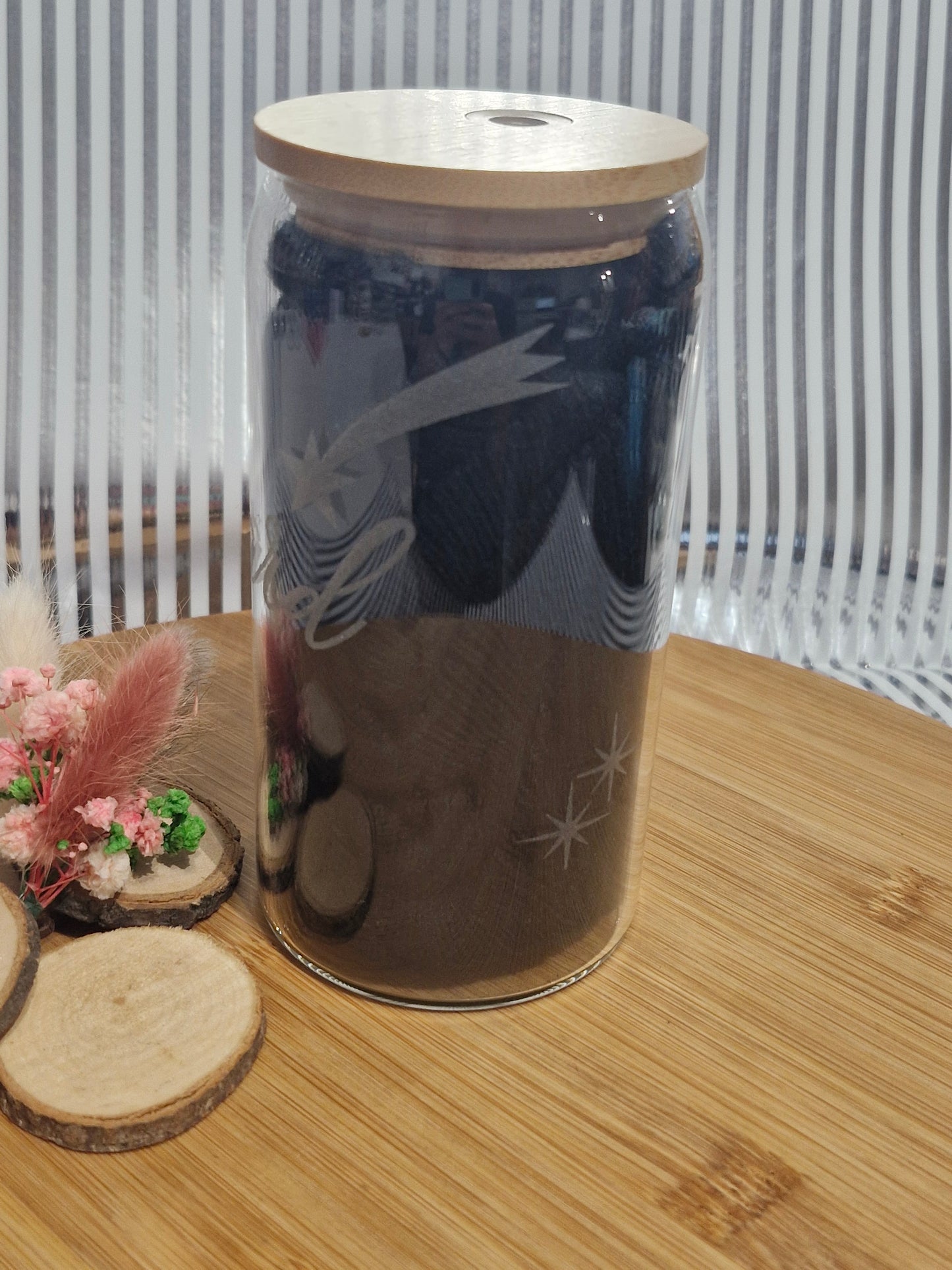 Graviertes ZKYWARD Trinkglas