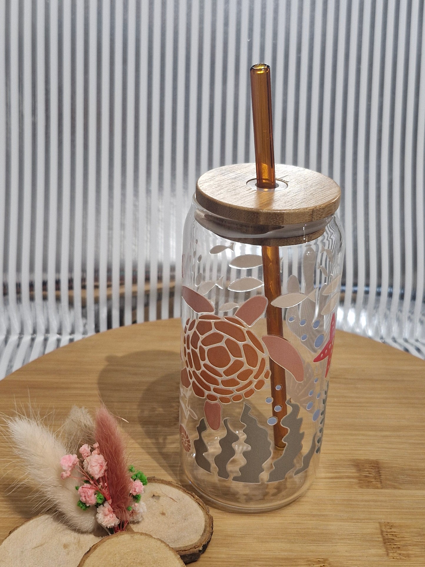 B- WARE / Ozean Trinkglas