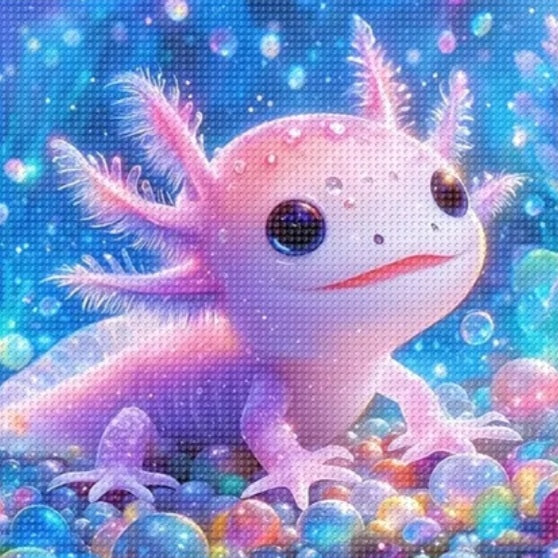 Diamand Painting Bild - Axolotl