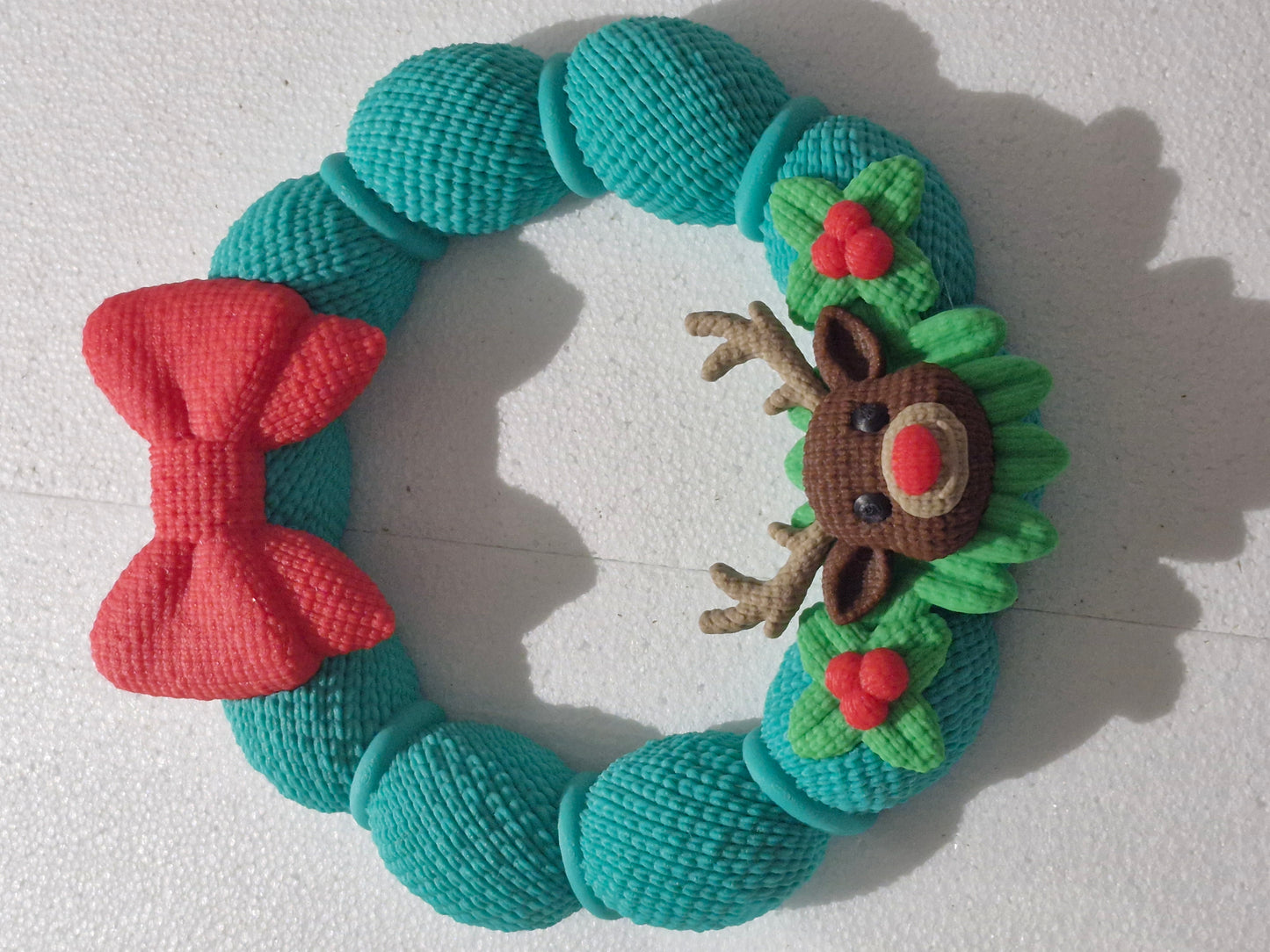 3d gedruckter Elch Kranz Grün