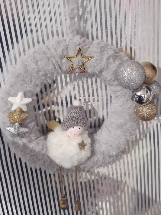 Weihnachtskranz GRAU_SILBER_GOLD