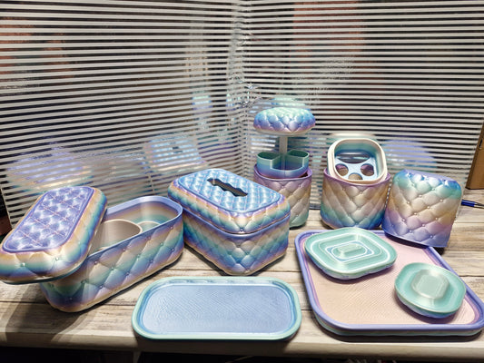 8 Teiliges 3D gedrucktes Schmink Set