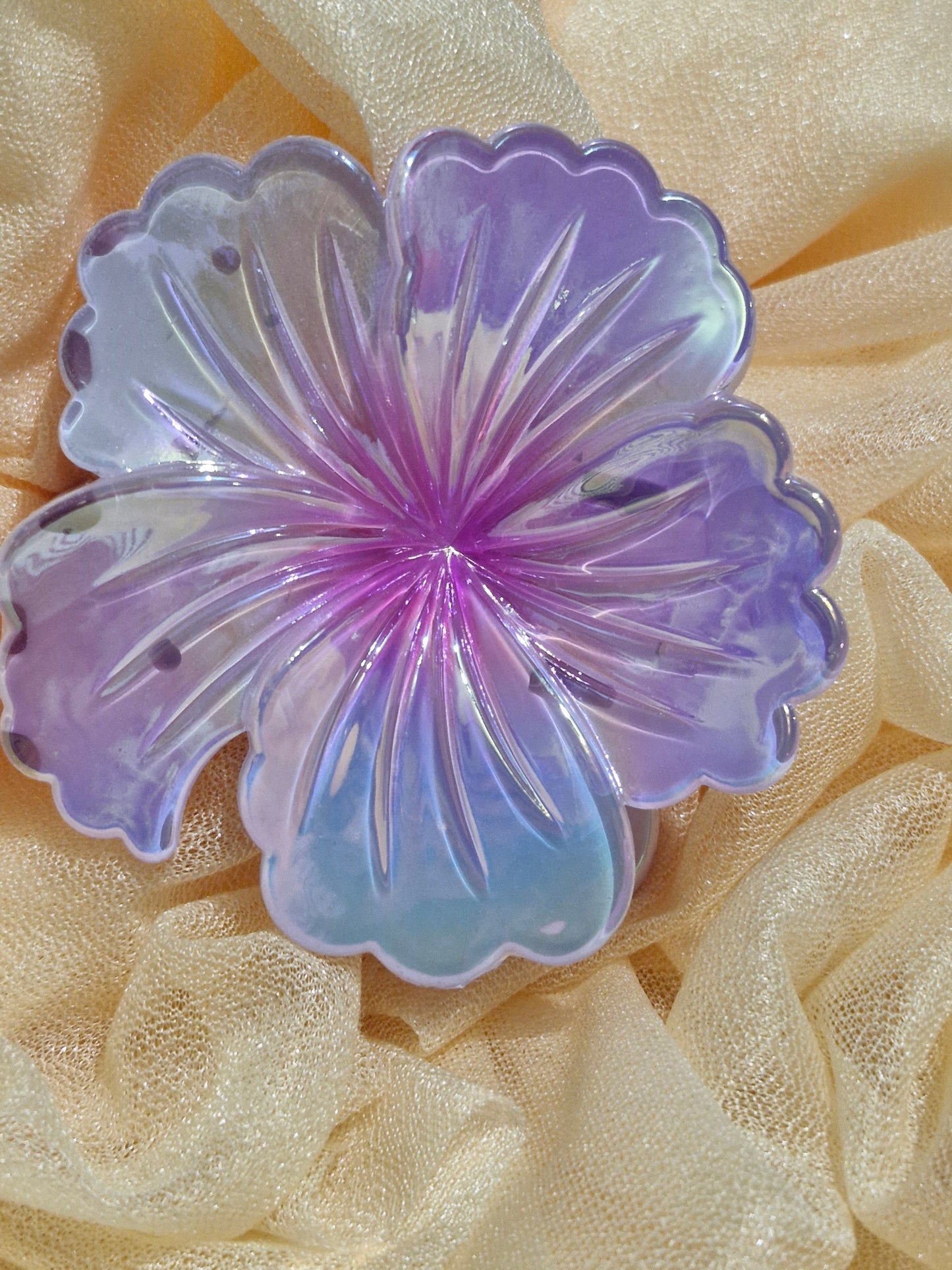 Haarklammern - Blume / Schmetterling