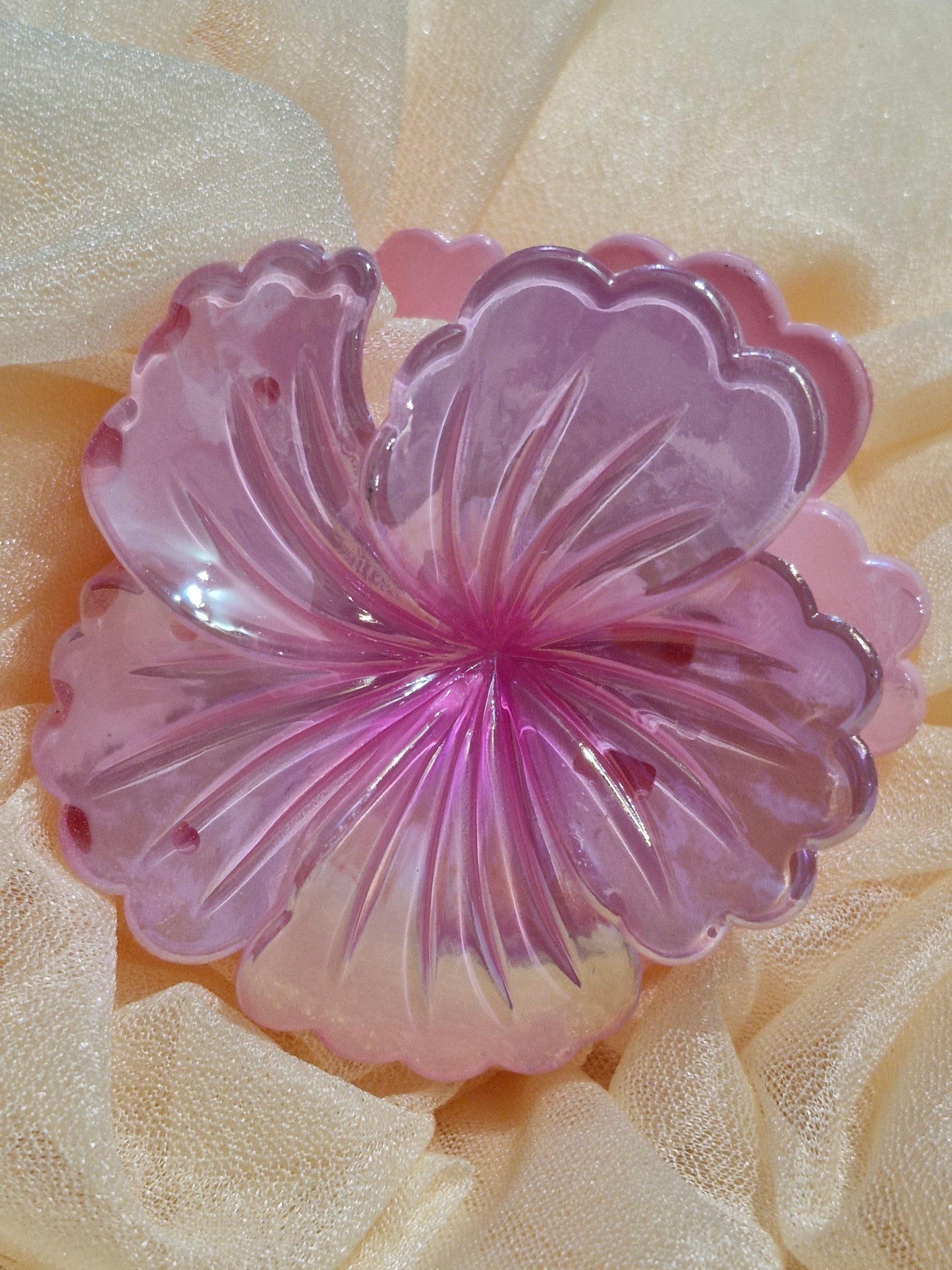 Haarklammern - Blume / Schmetterling