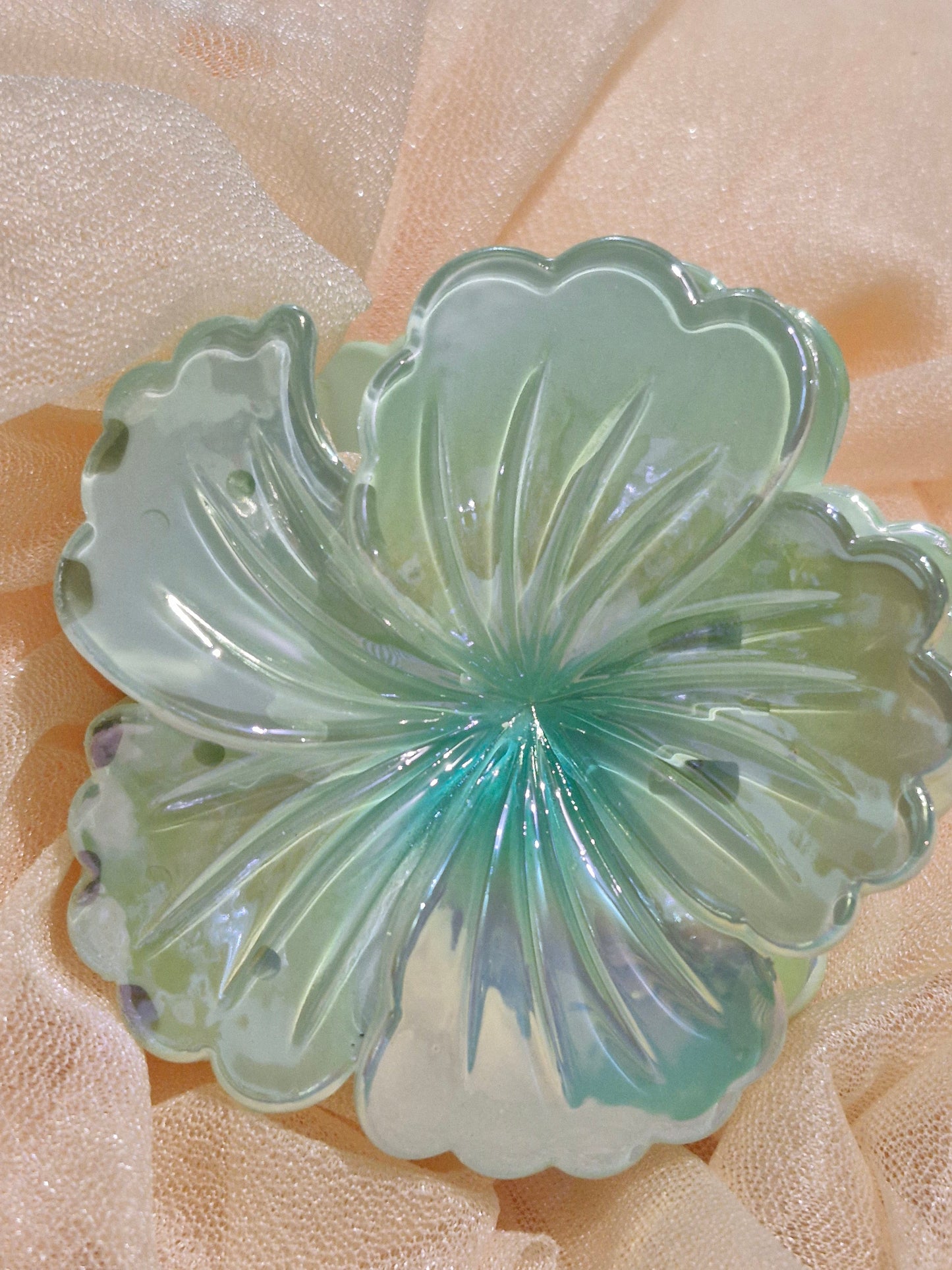 Haarklammern - Blume / Schmetterling