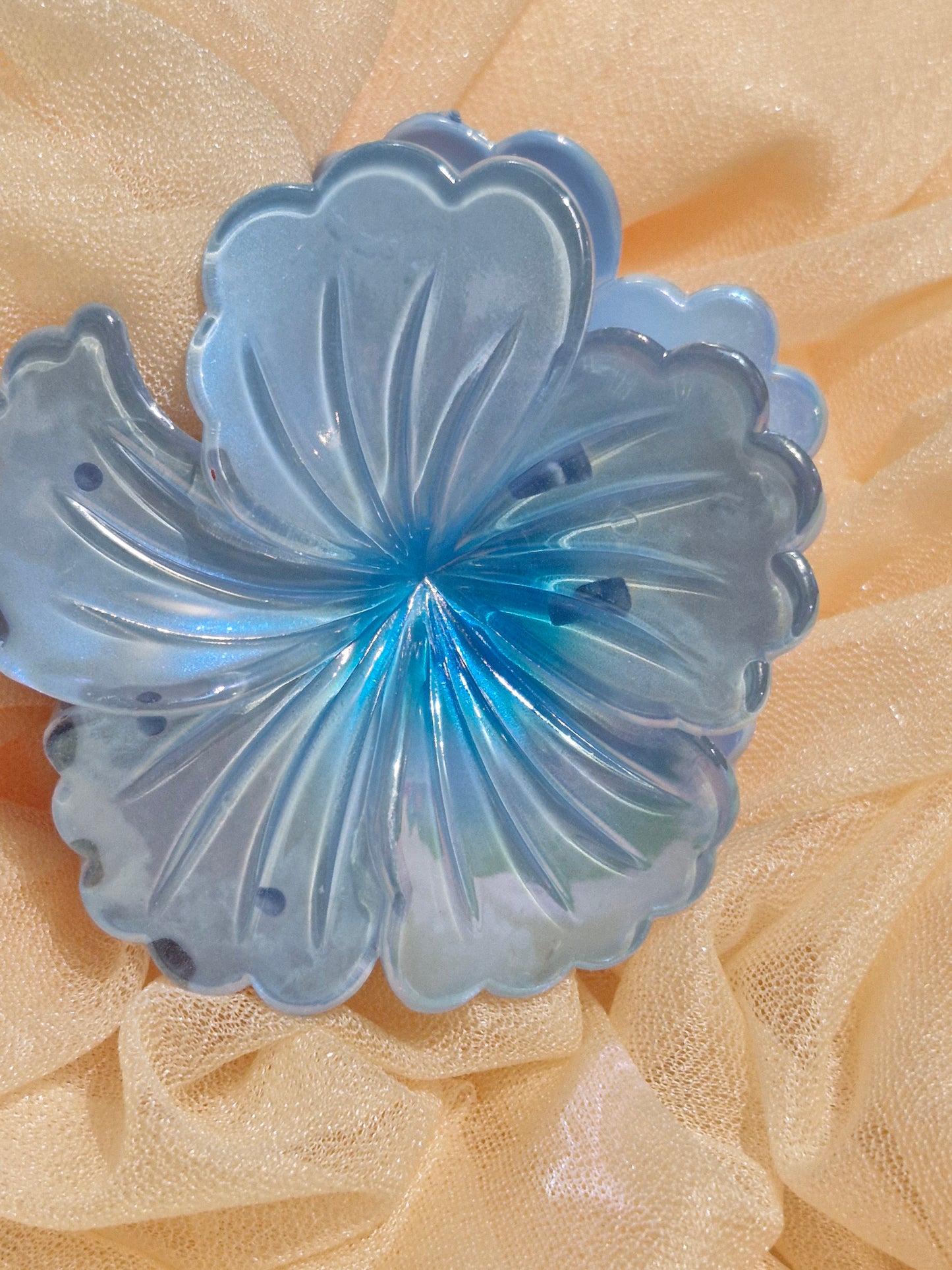 Haarklammern - Blume / Schmetterling
