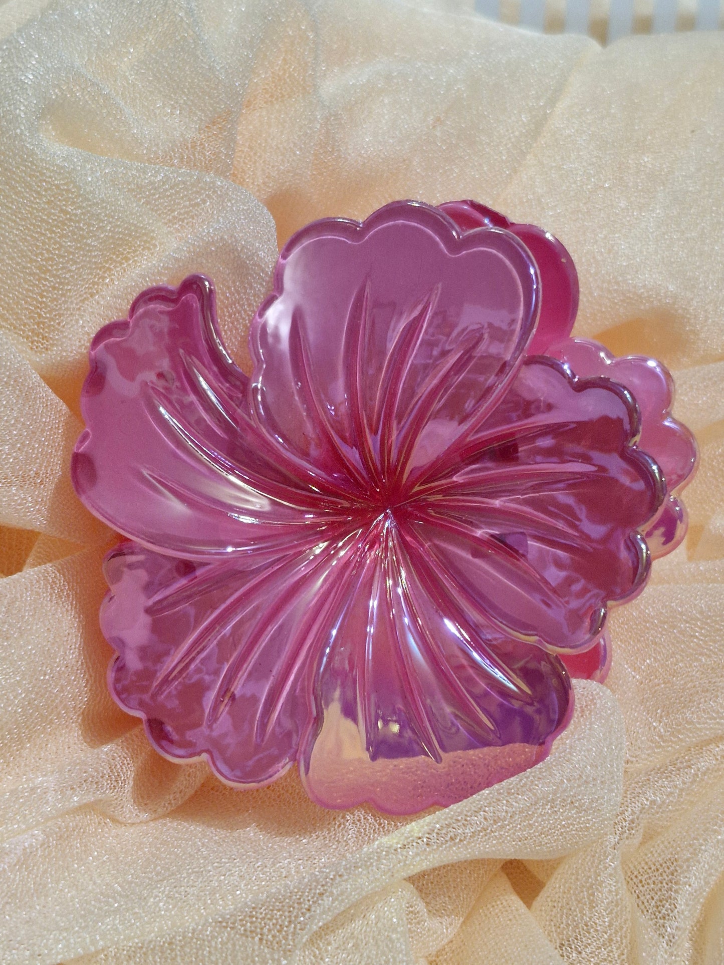 Haarklammern - Blume / Schmetterling