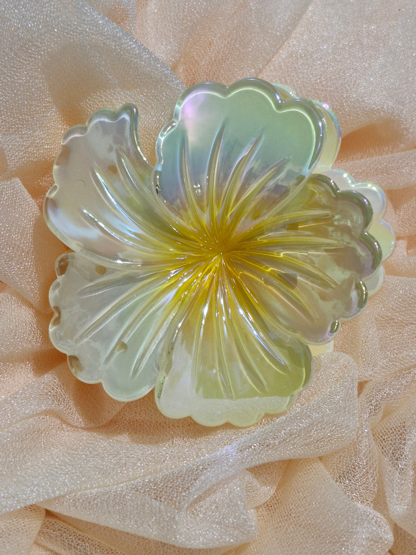 Haarklammern - Blume / Schmetterling