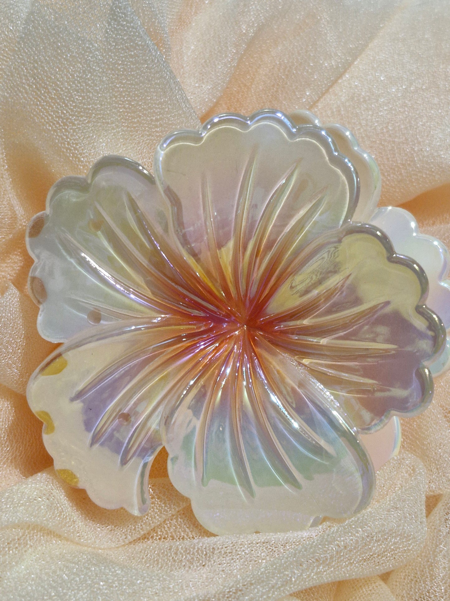 Haarklammern - Blume / Schmetterling
