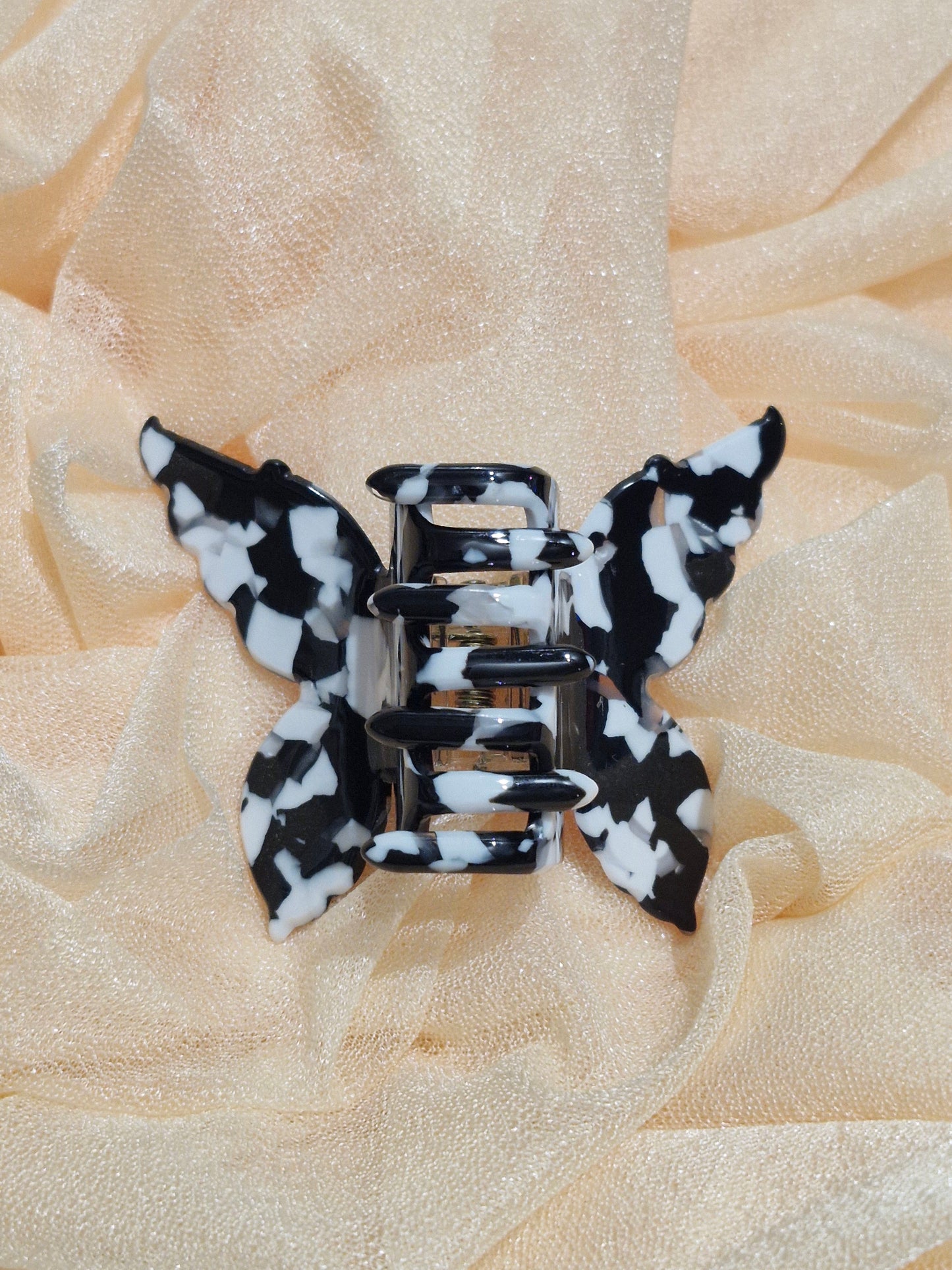 Haarklammern - Blume / Schmetterling