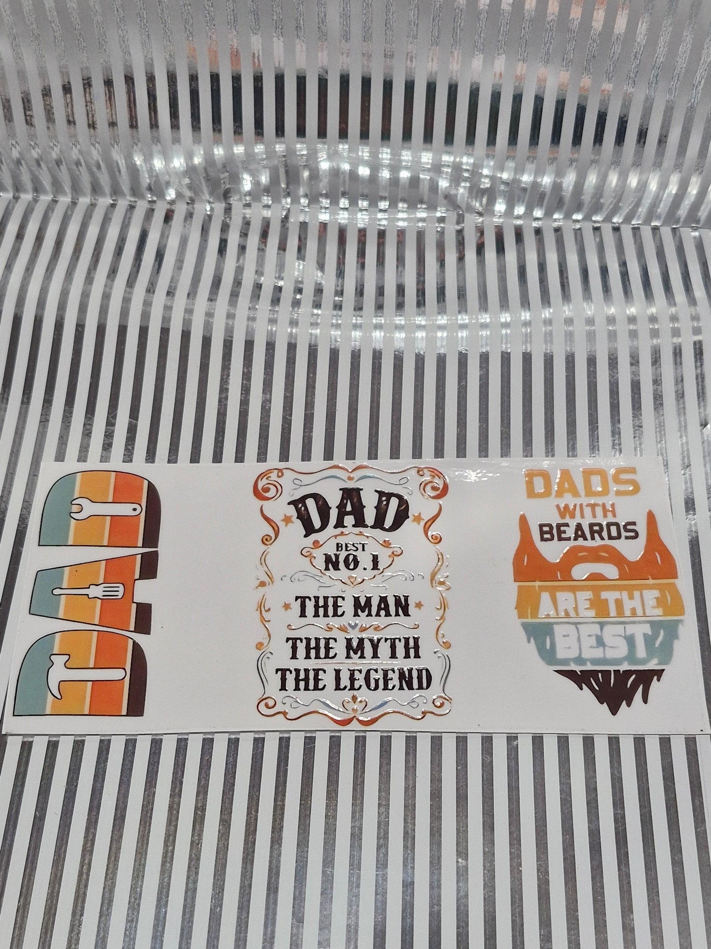 Verschiedene Rub on Sticker