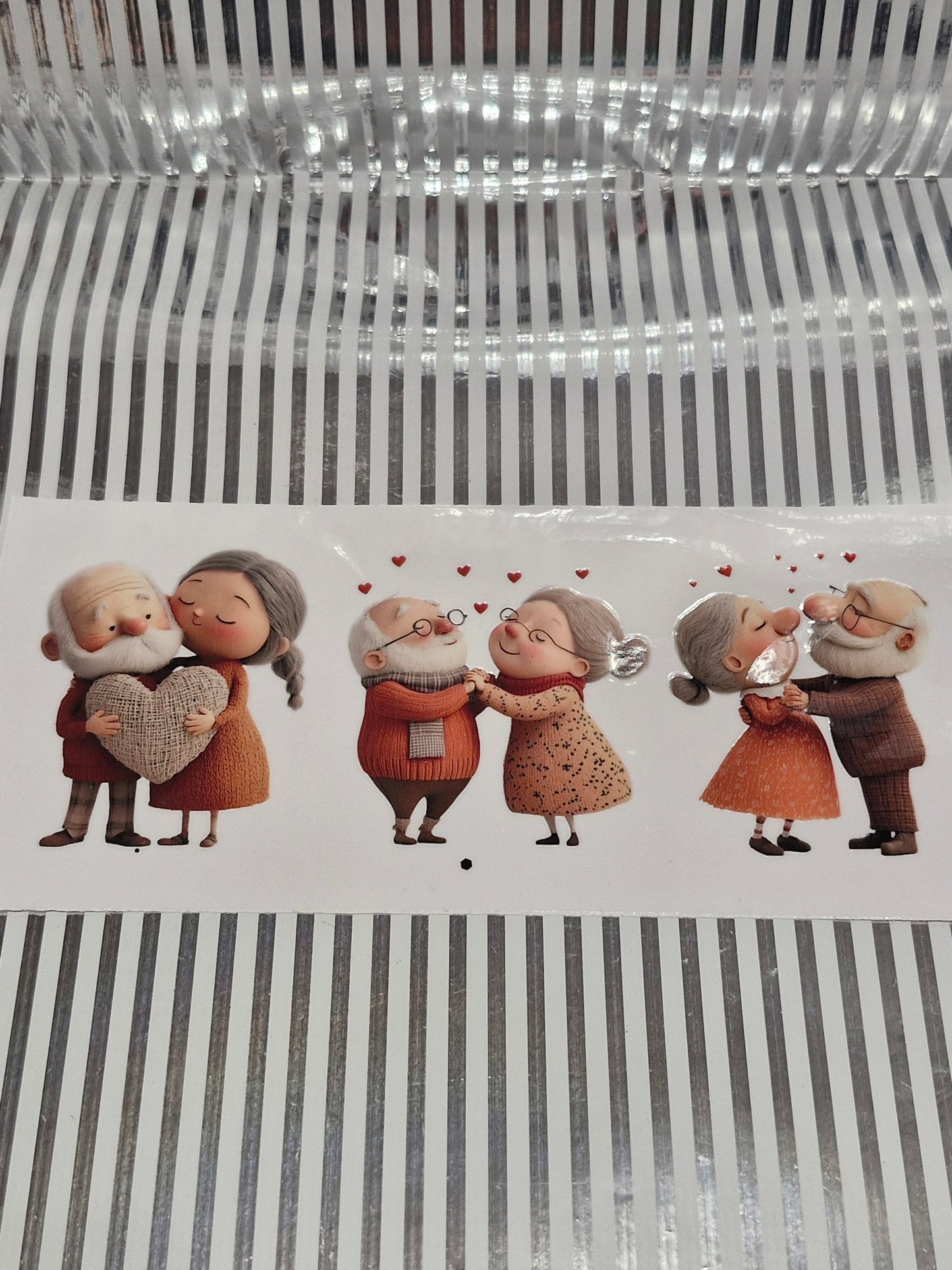 Verschiedene Rub on Sticker