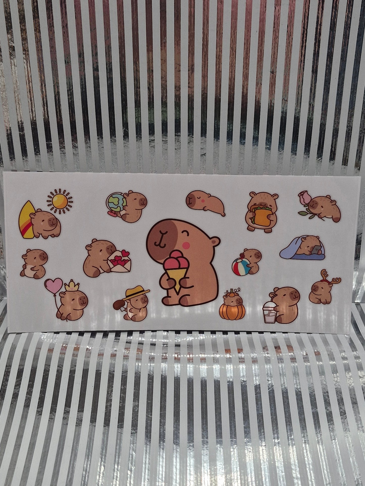 Verschiedene Rub on Sticker