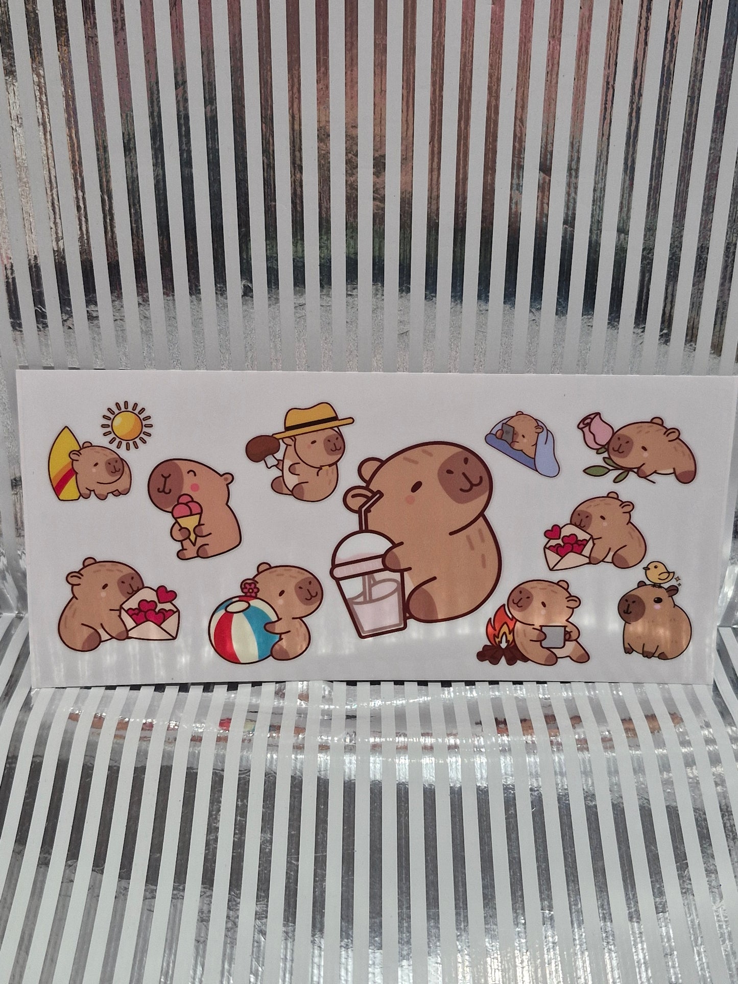 Verschiedene Rub on Sticker