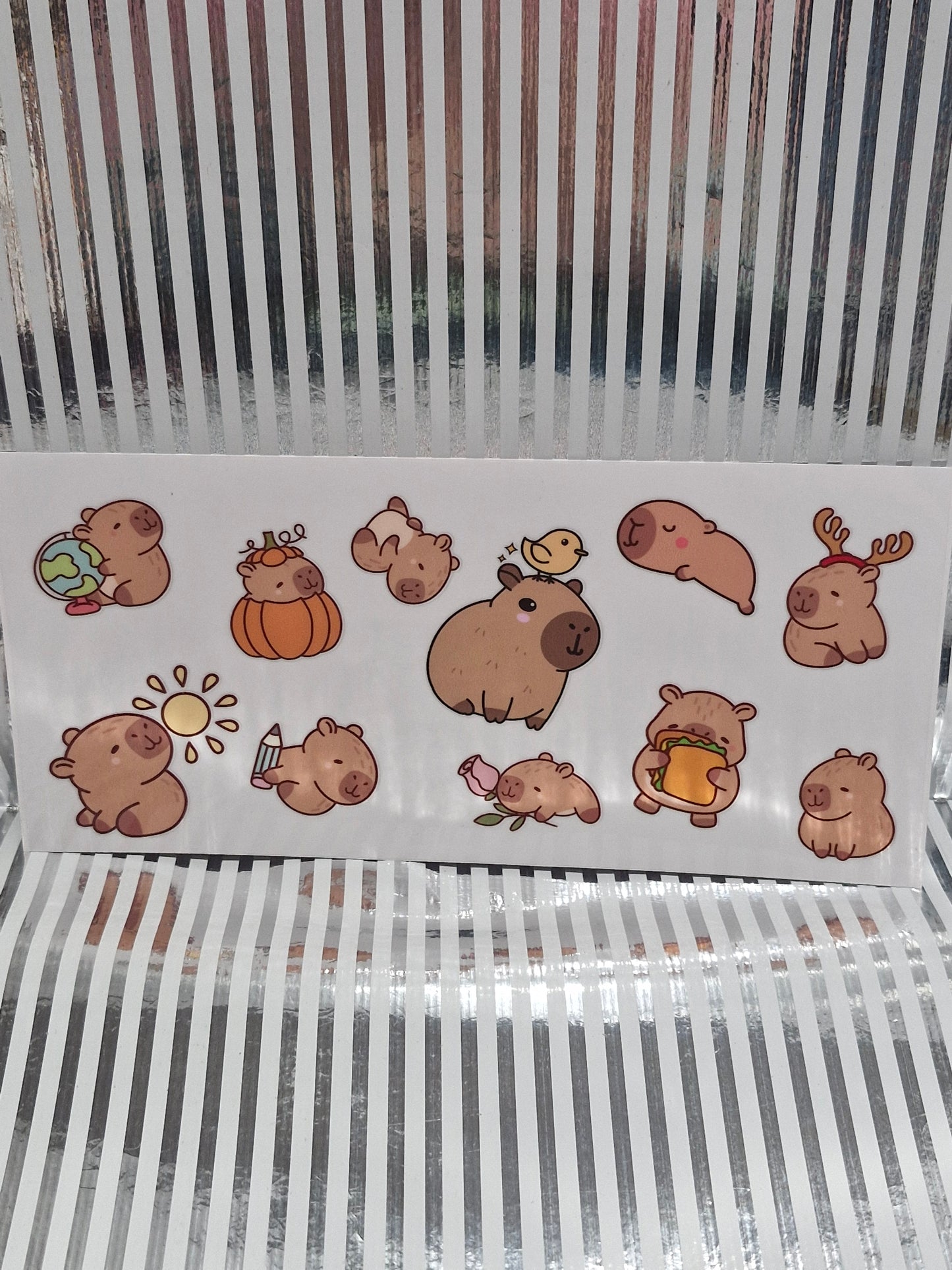 Verschiedene Rub on Sticker