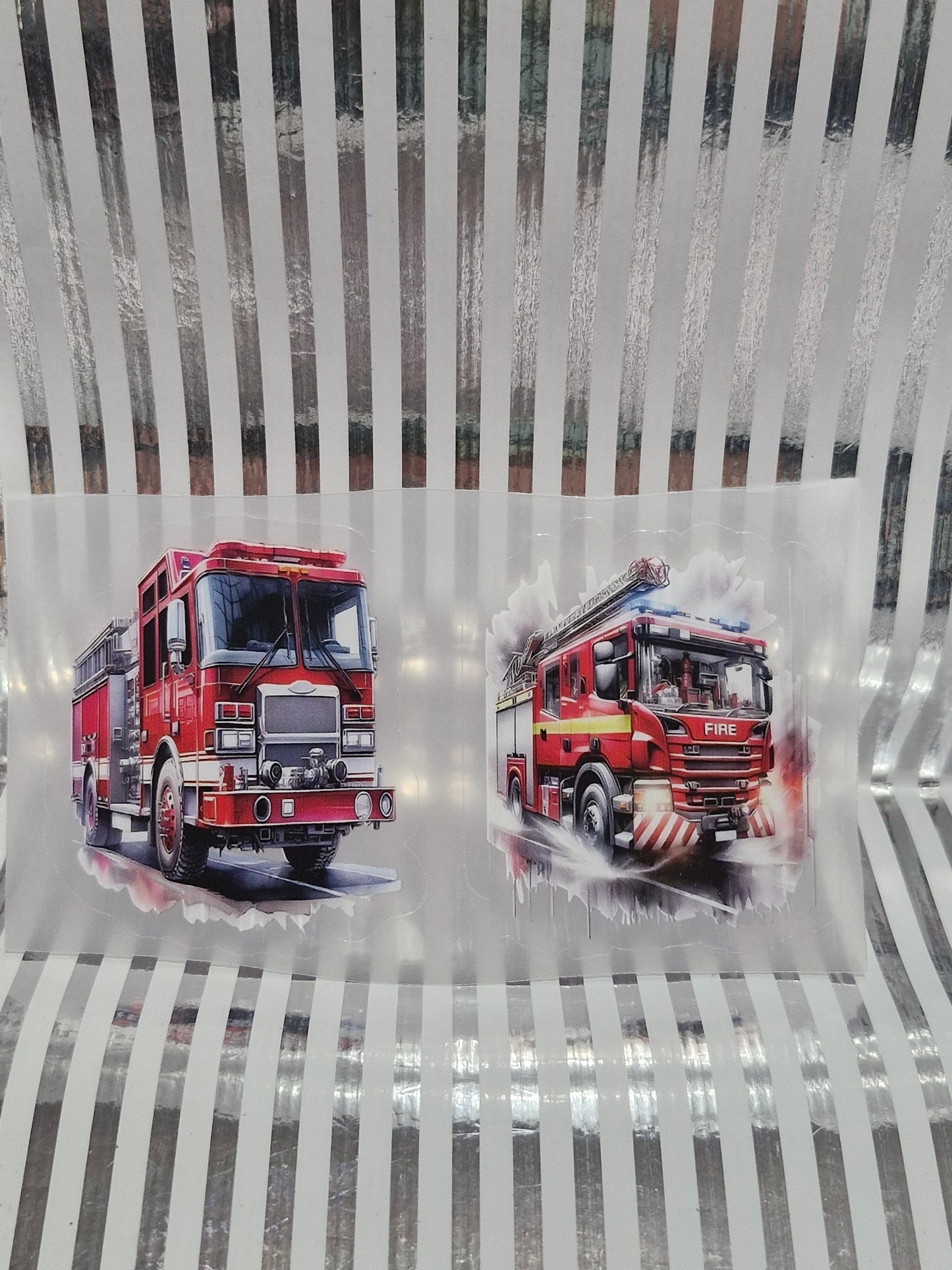 Verschiedene Rub on Sticker