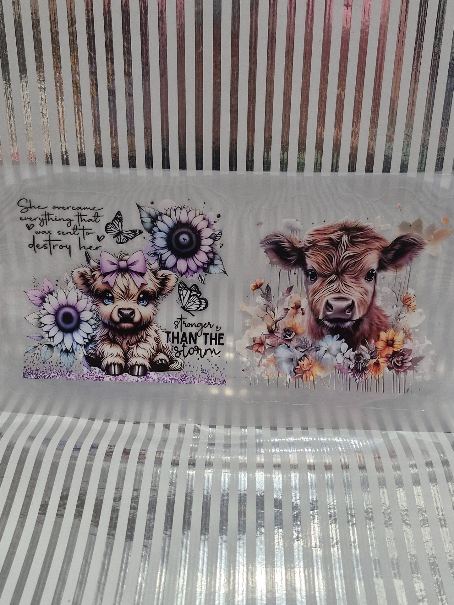 Verschiedene Rub on Sticker