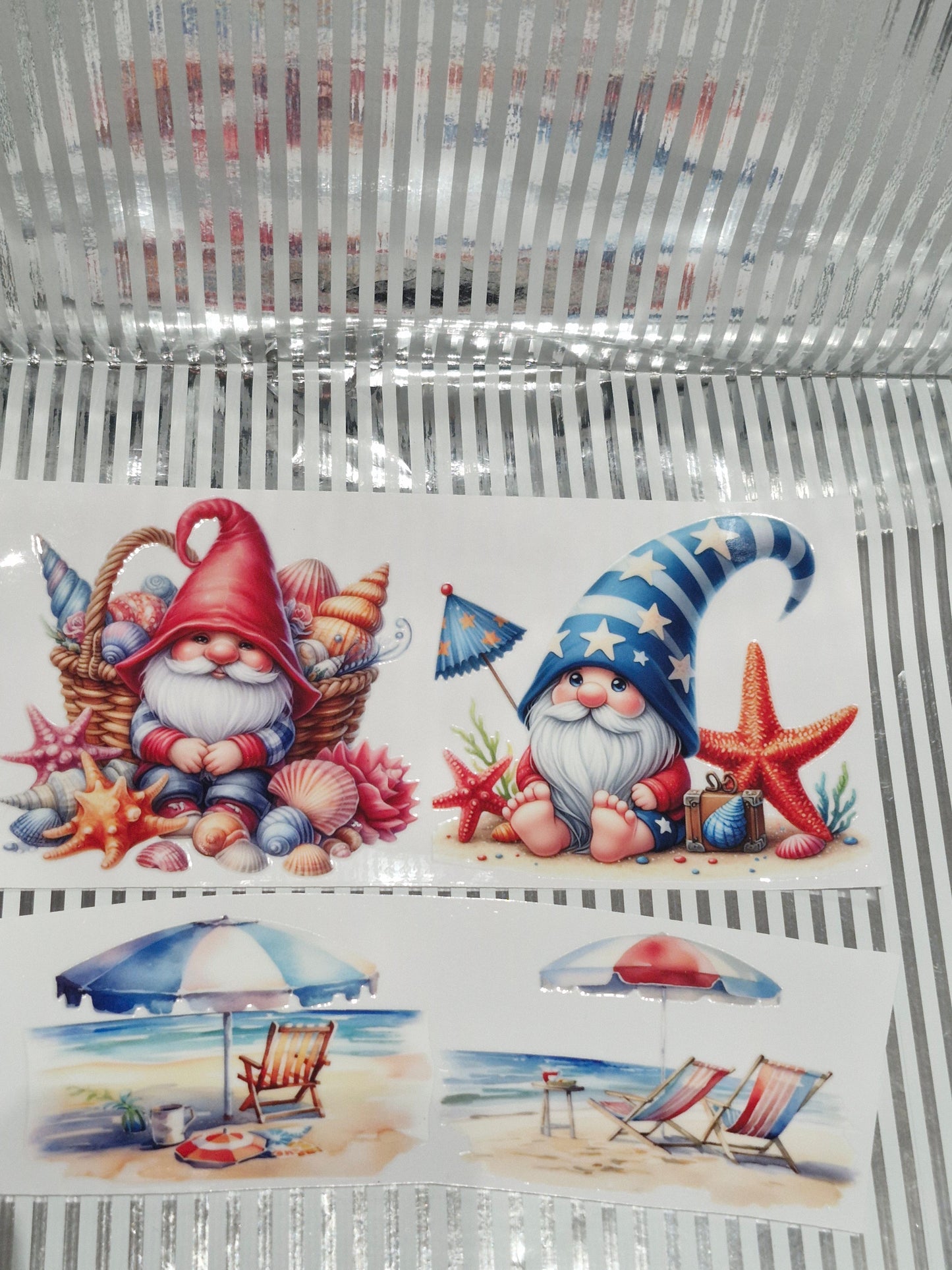 Verschiedene Rub on Sticker