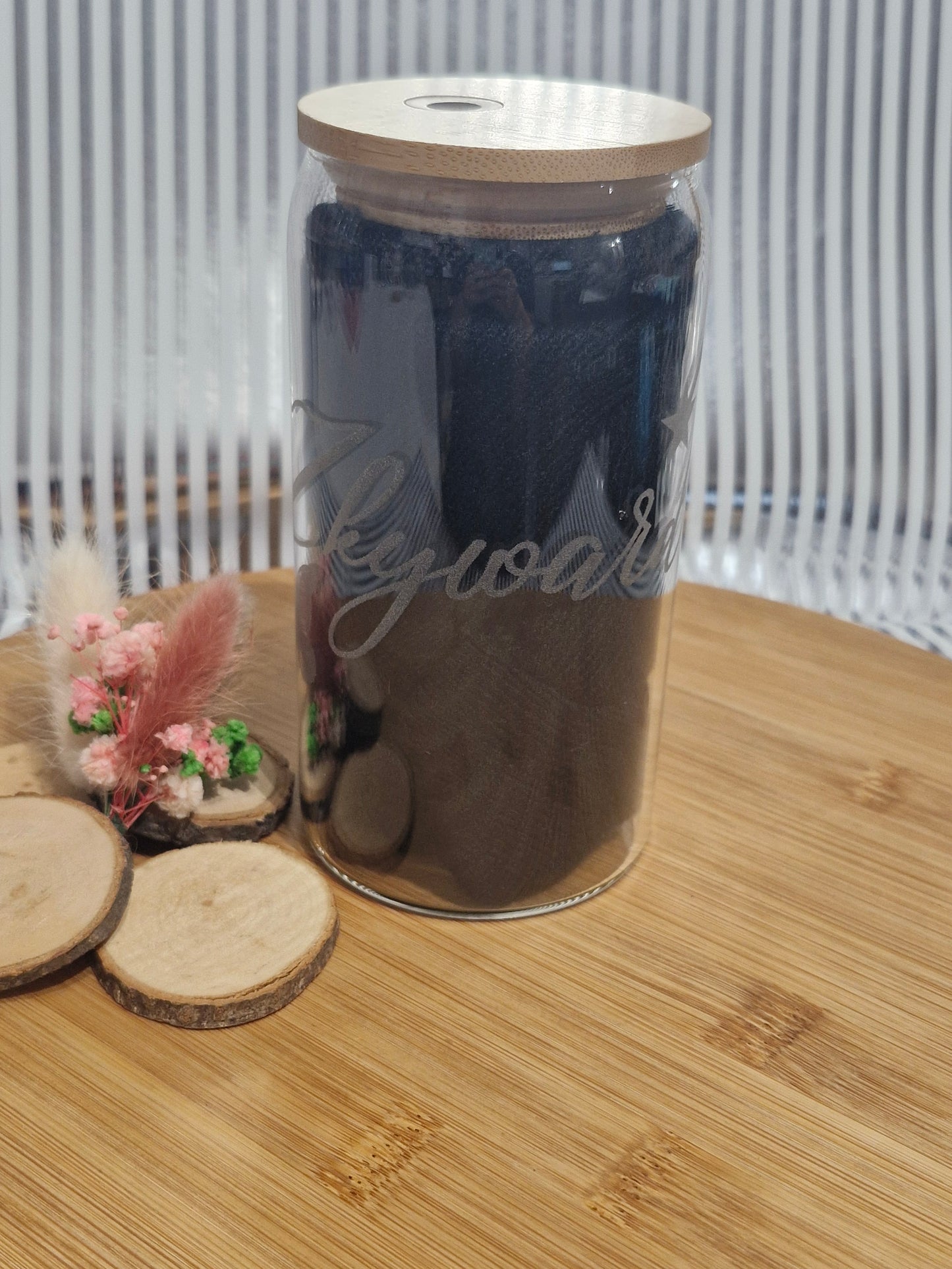 Graviertes ZKYWARD Trinkglas