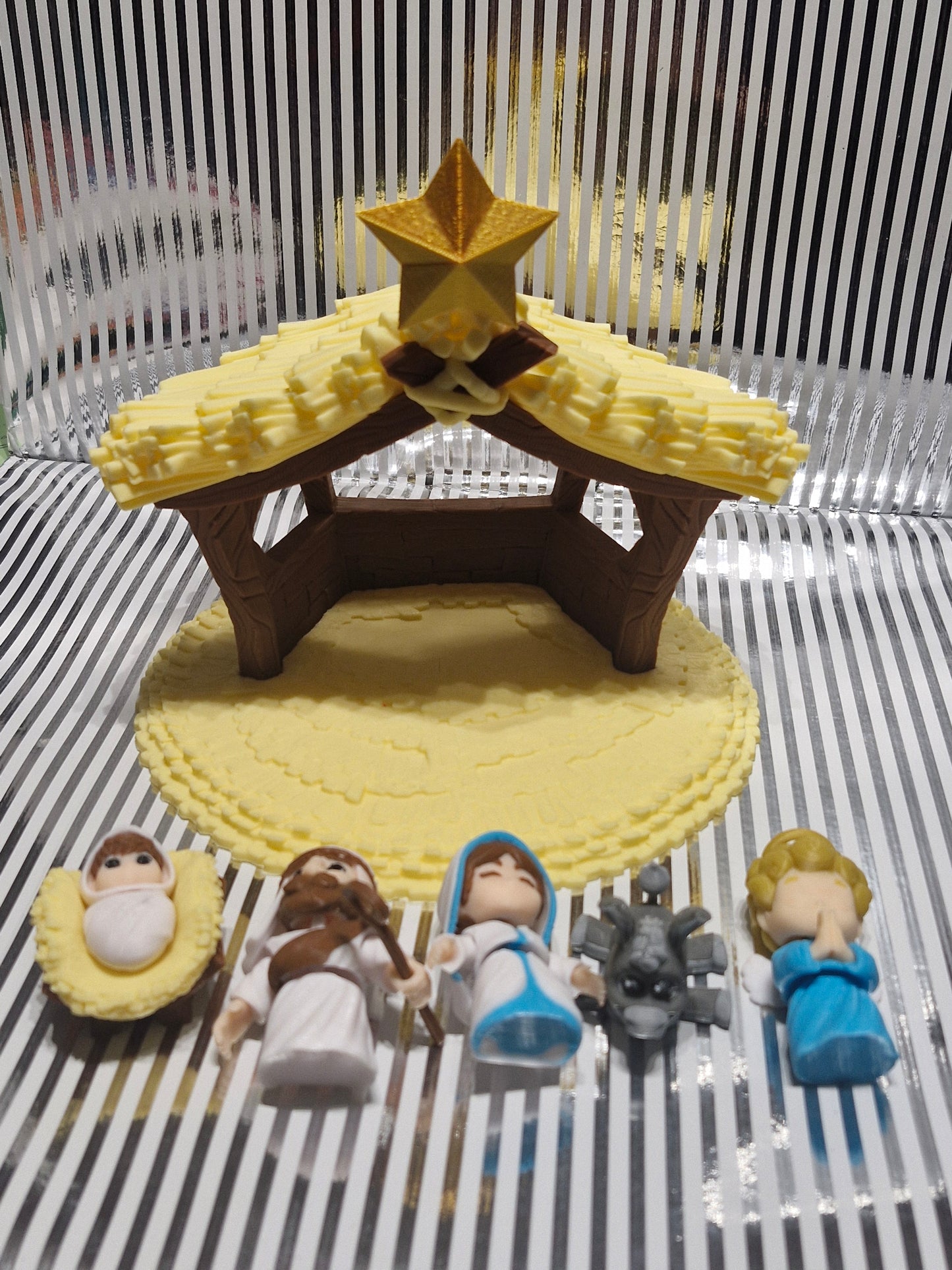 3d gedruckte Weihnachtskrippe