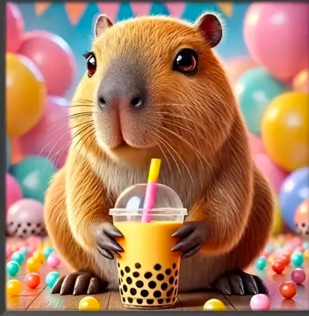 Diamand Paiting Bild- Capybara