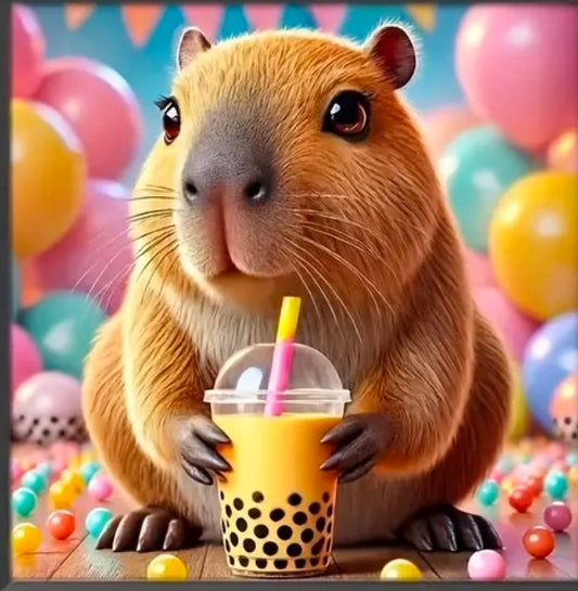 Diamand Paiting Bild- Capybara
