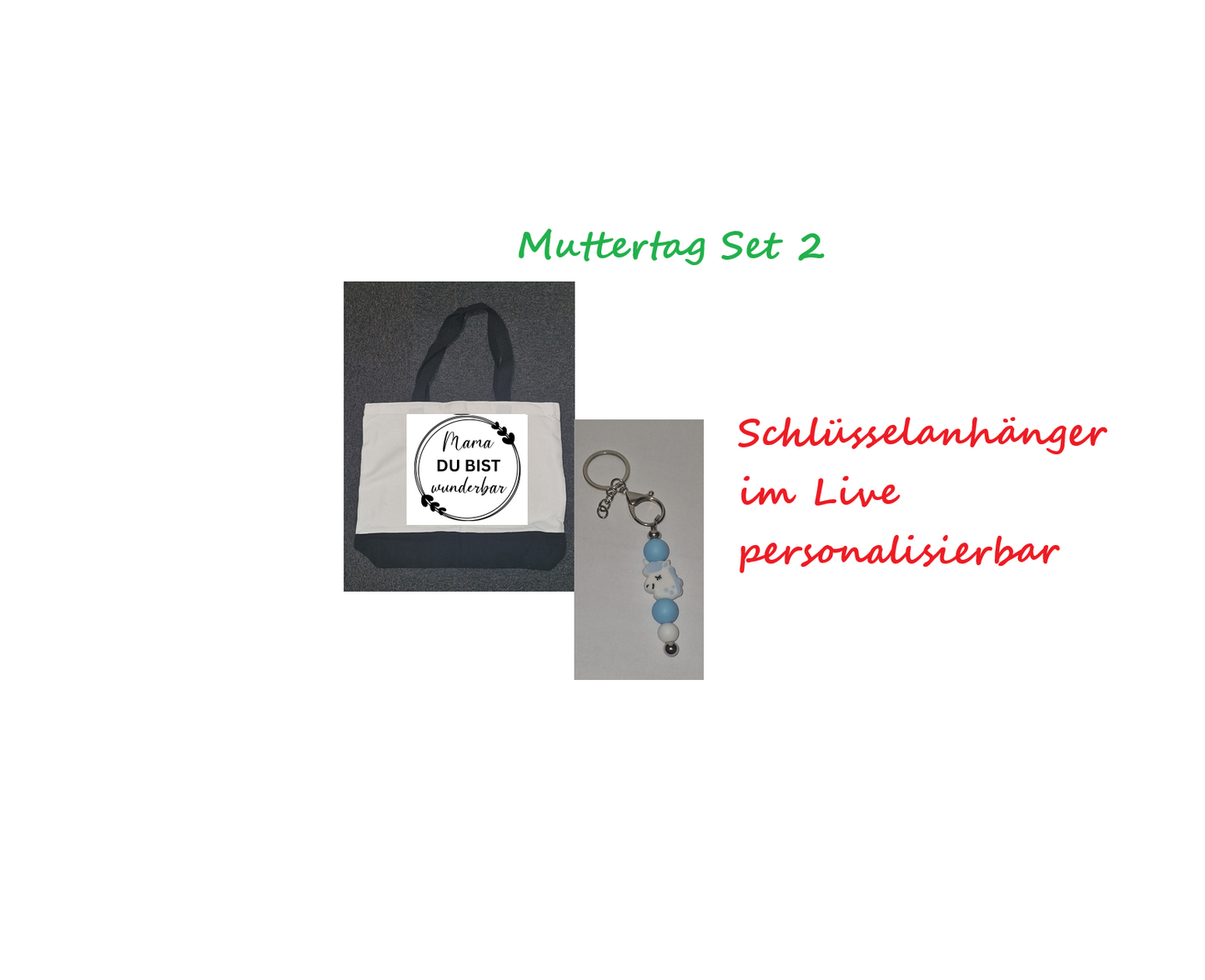 Geschenk Set - Tasche / Anhänger